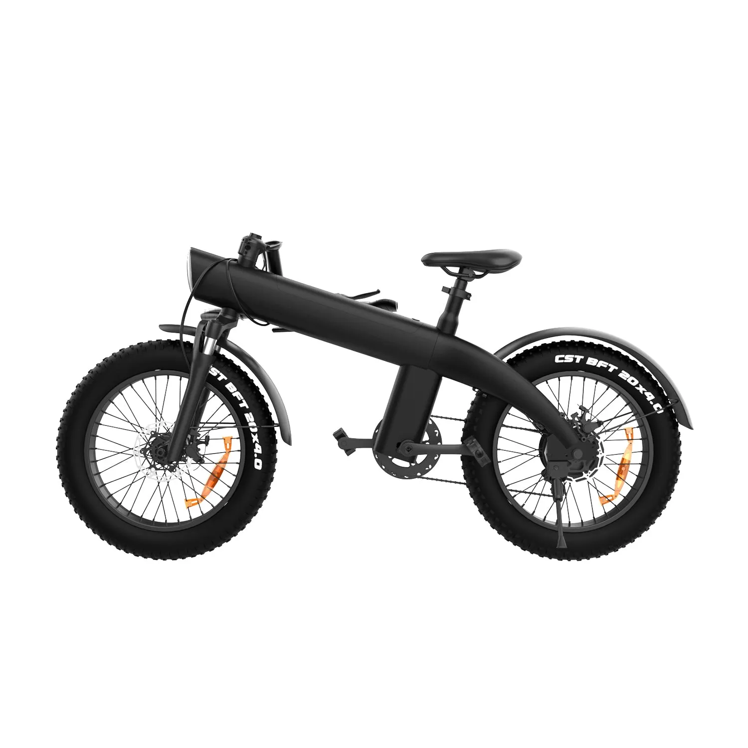 NanRobot Q3 elsykkel 750W 48V grå 20" fatbike