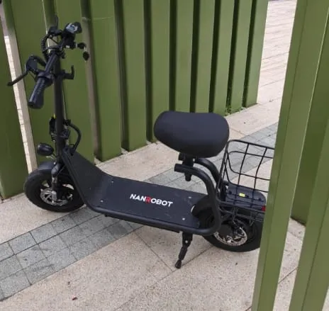 NanRobot M5 elsparkesykkel 36V 5.2Ah 350W grå sete