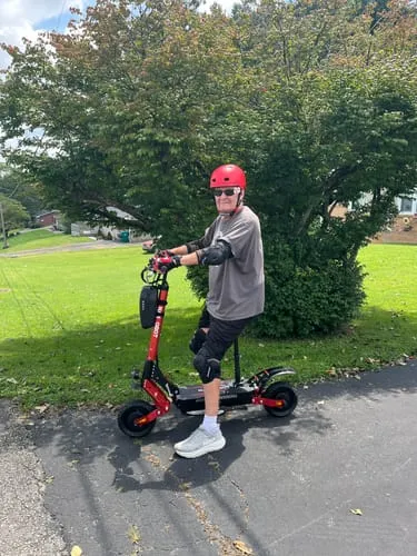 NanRobot D4+ Max elsparkesykkel 52V blå uten sete 2400W
