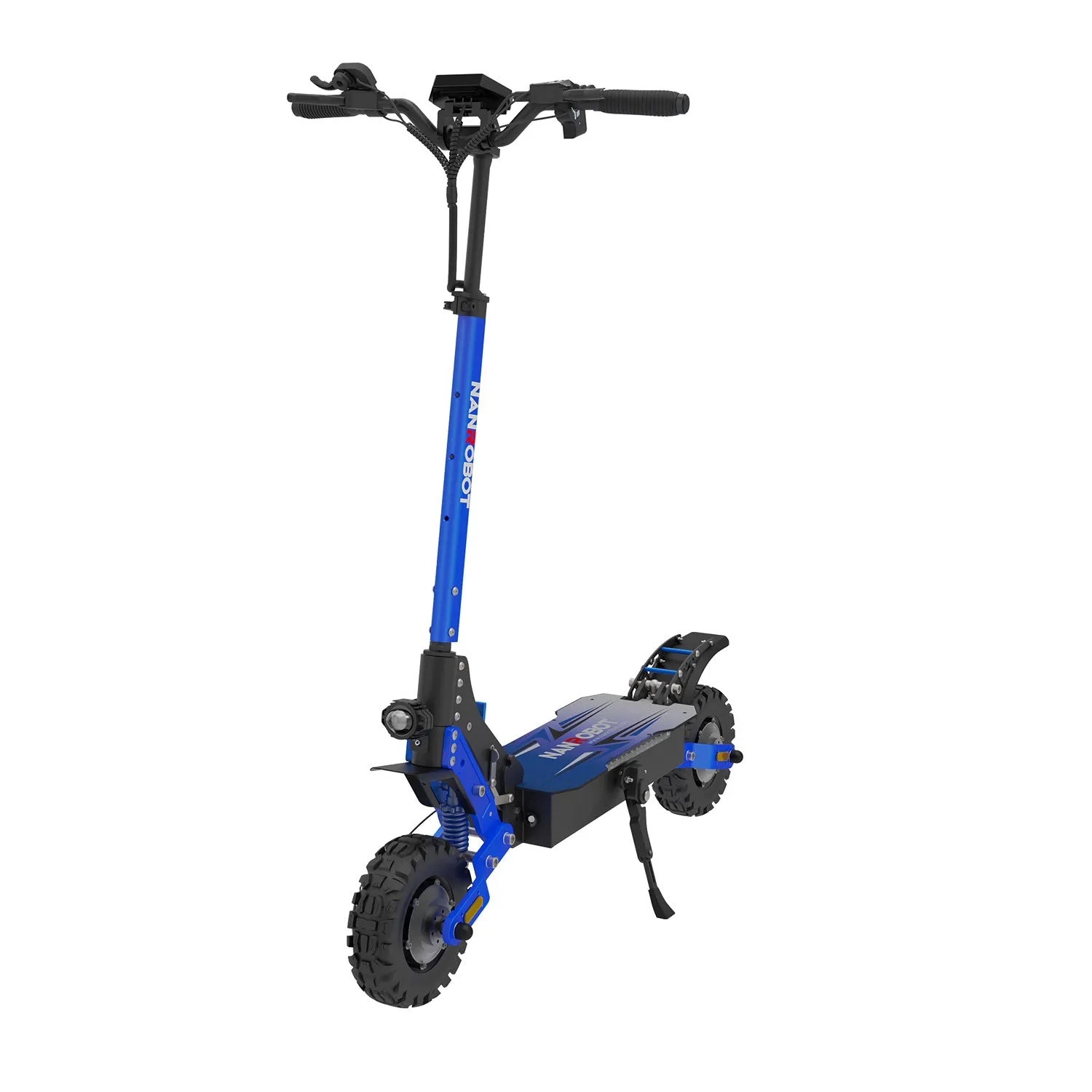 NanRobot D4+ Max elsparkesykkel 52V blå uten sete 2400W
