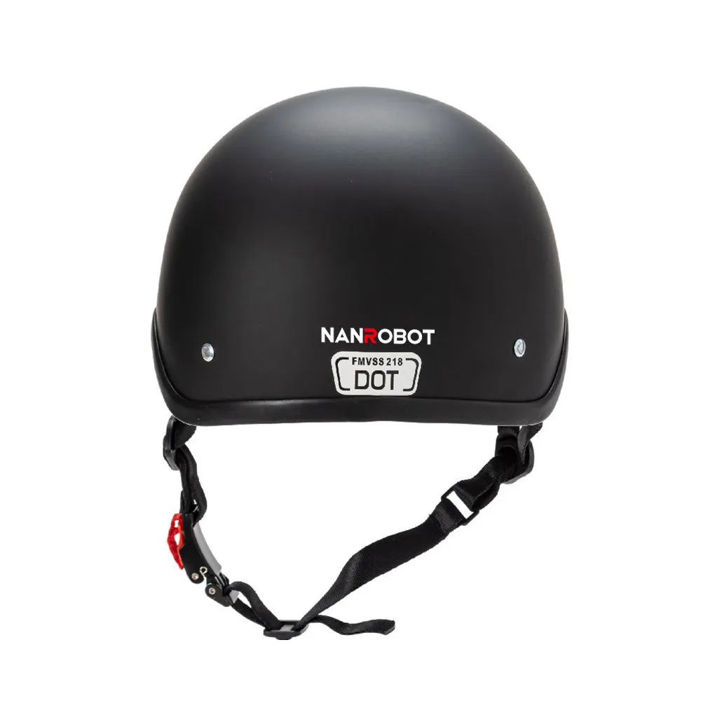 NanRobot Half Helmet halvhjelm XL 61-62 cm DOT