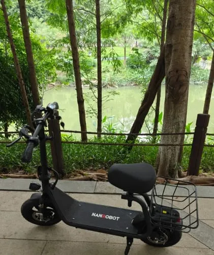 NanRobot M5 elsparkesykkel 36V 5.2Ah 350W grå sete