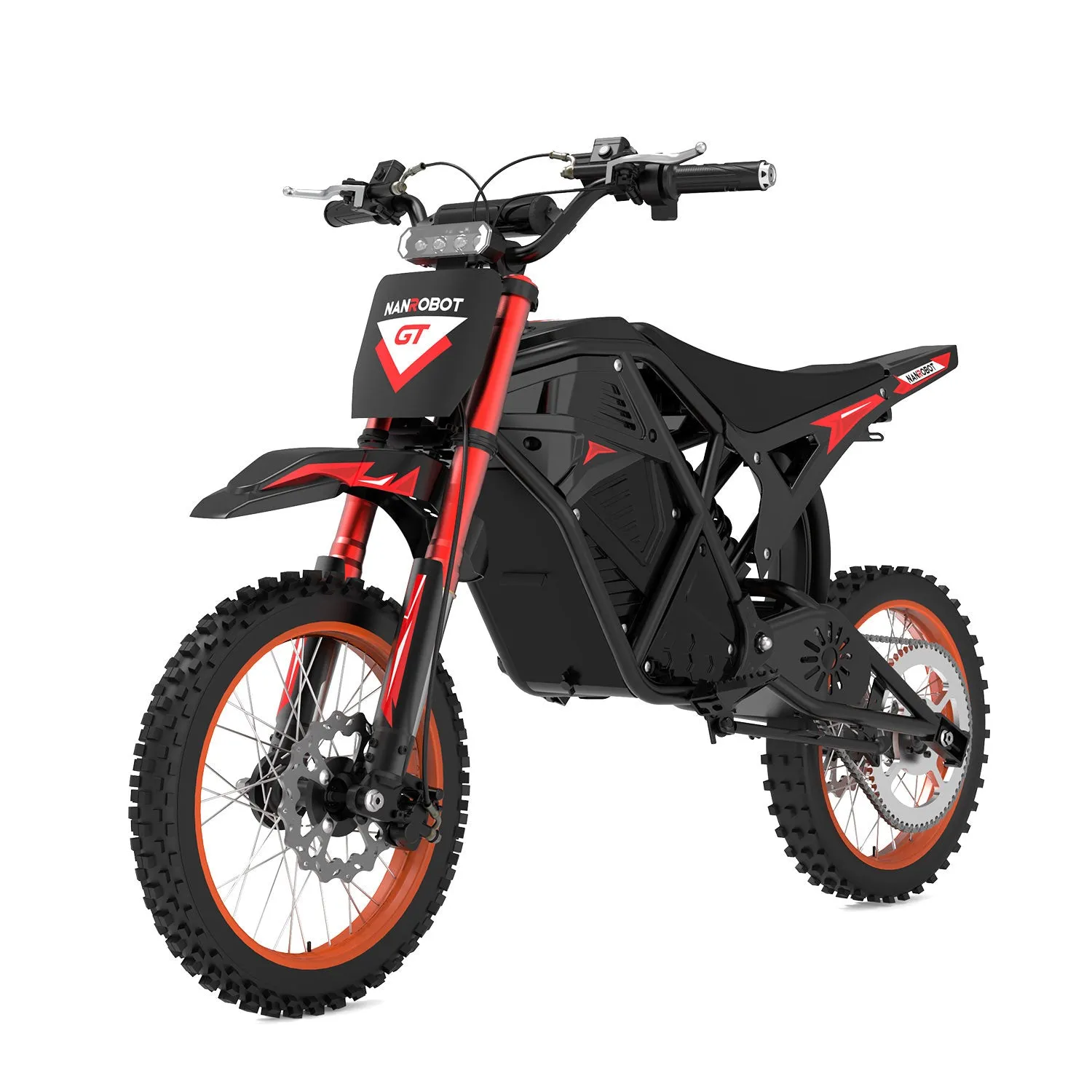 NanRobot GT-R elektrisk dirt bike 2000W svart 136Nm