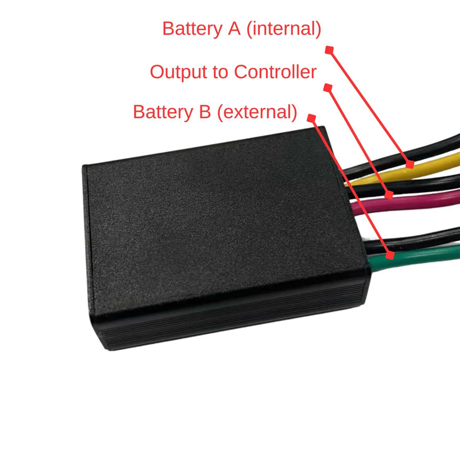 Zero parallellbatteri bryter 24-52V dobbeltbatteri