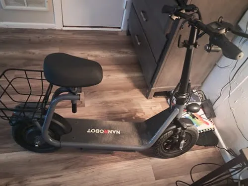 NanRobot M5 elsparkesykkel 36V 5.2Ah 350W grå sete