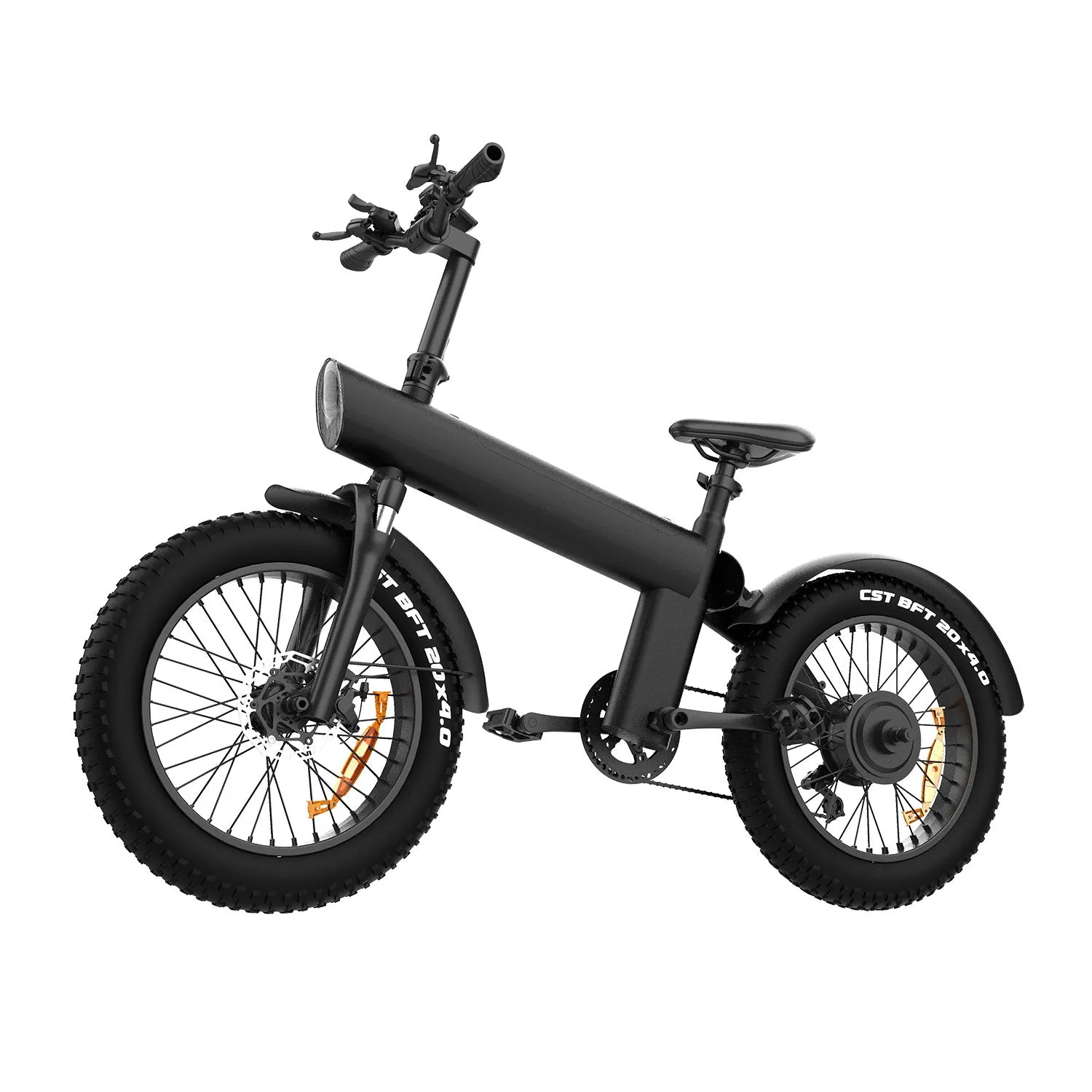 NanRobot Q3 elsykkel 750W 48V grå 20" fatbike