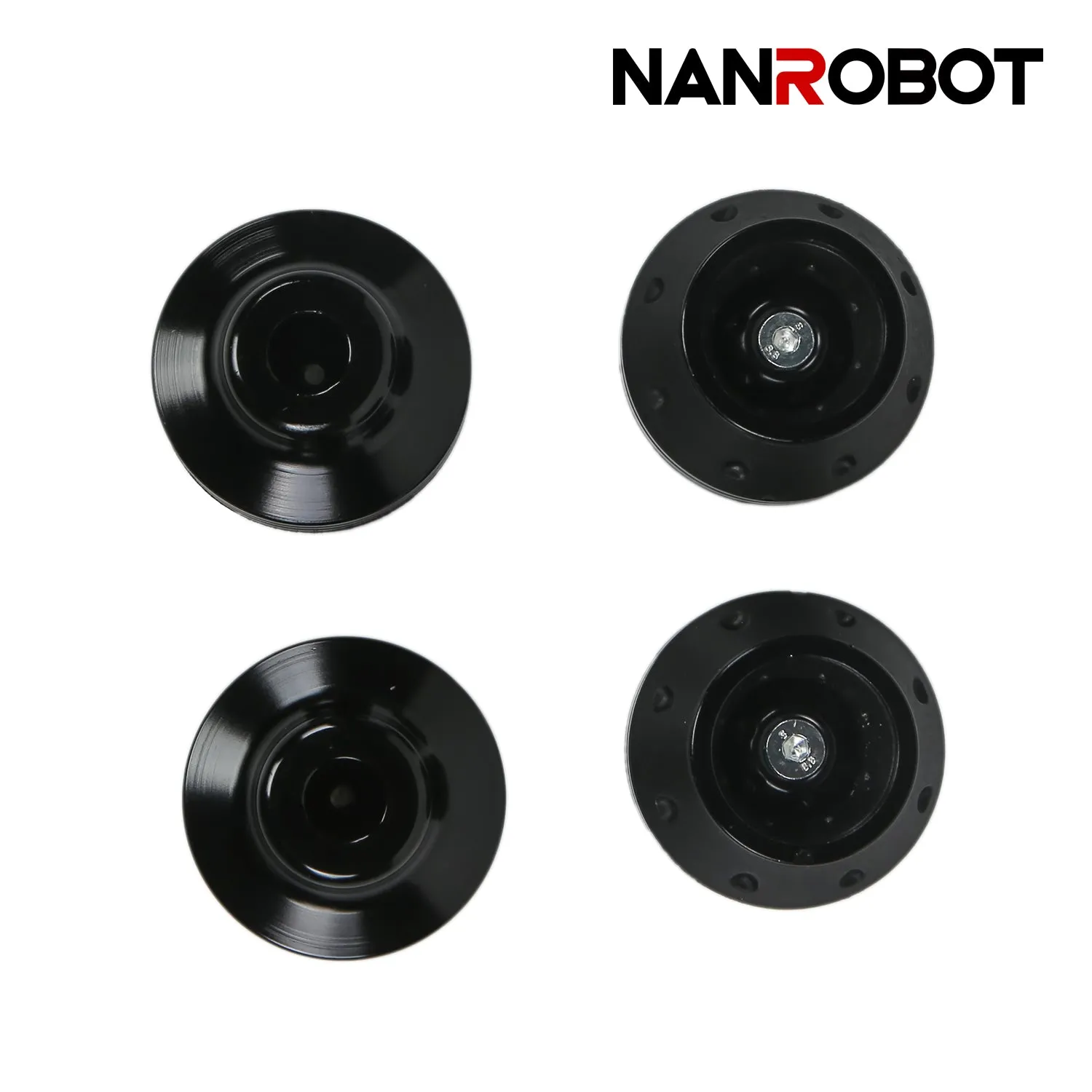 NanRobot crash pads elsparkesykkel 4-pakning svart