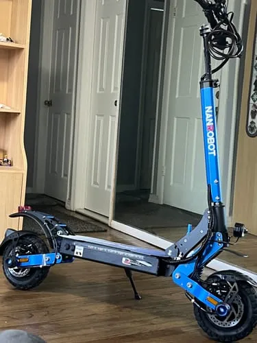 NanRobot D4+ Max elsparkesykkel 52V blå uten sete 2400W