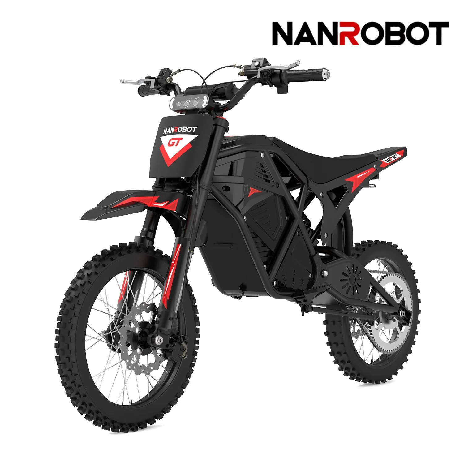 NanRobot GT-R elektrisk dirt bike 2000W svart 136Nm