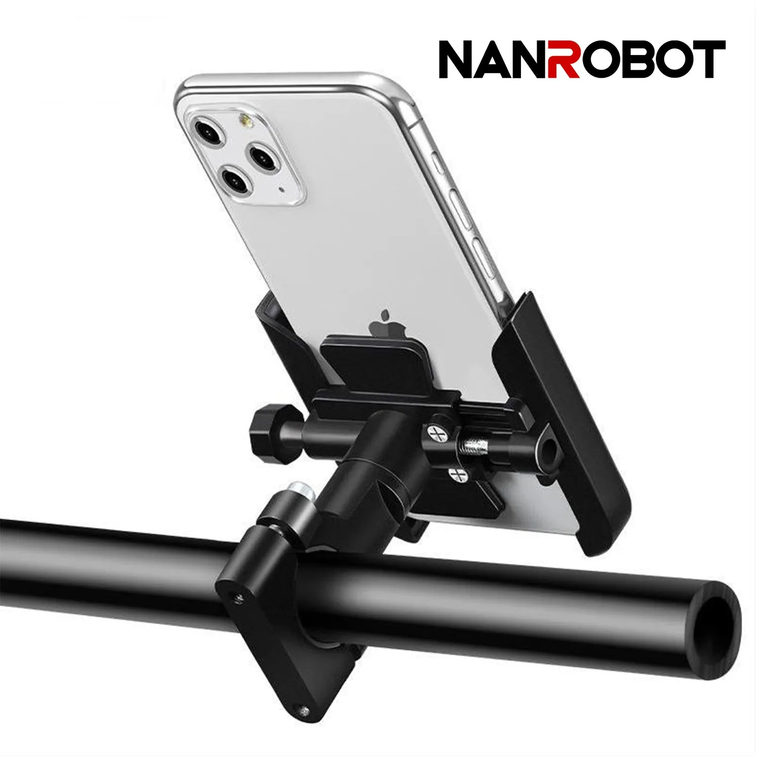 NanRobot mobilholder til elsparkesykkel svart 4-6,5"