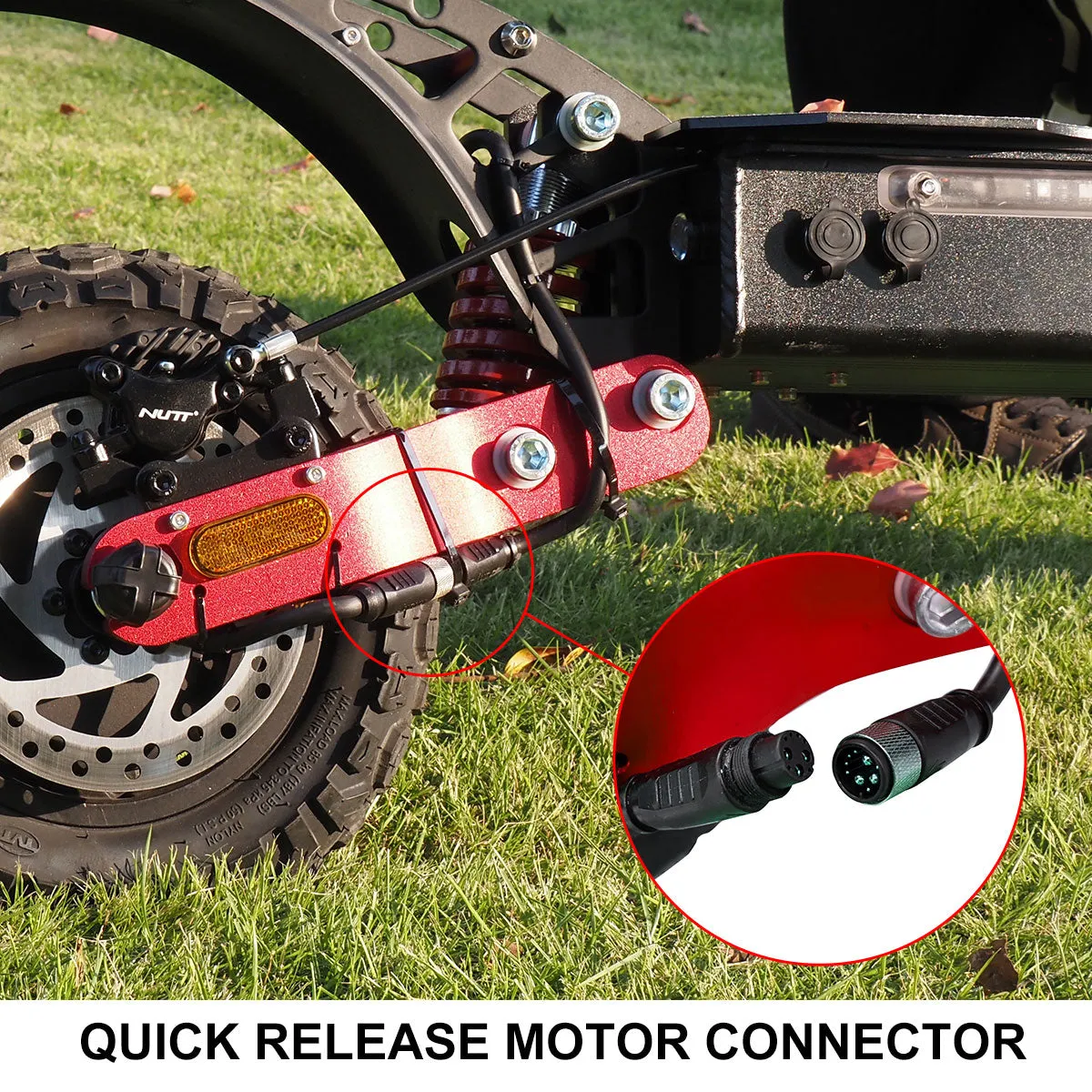 NanRobot D4+ Max elsparkesykkel 52V blå uten sete 2400W