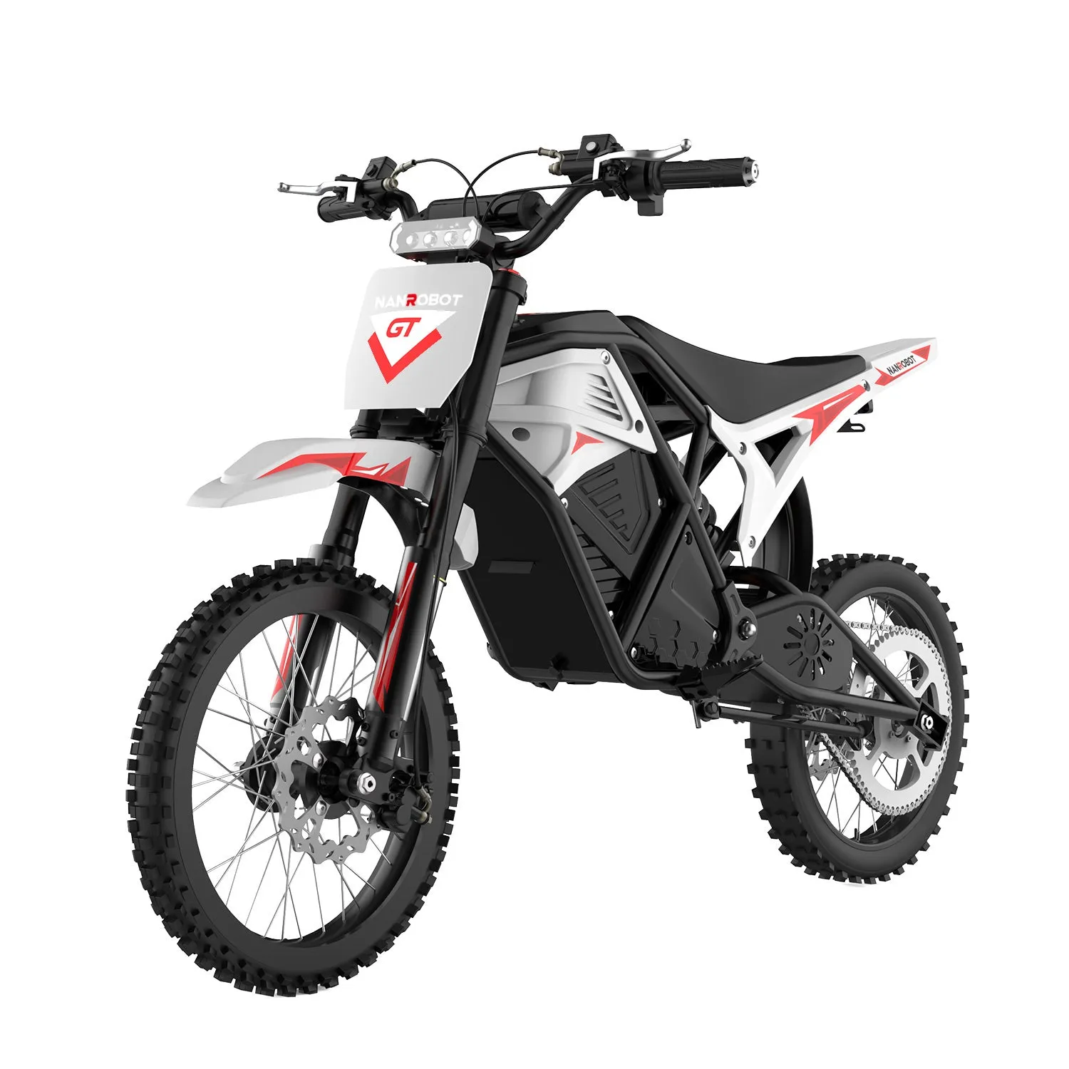 NanRobot GT-R elektrisk dirt bike 2000W svart 136Nm
