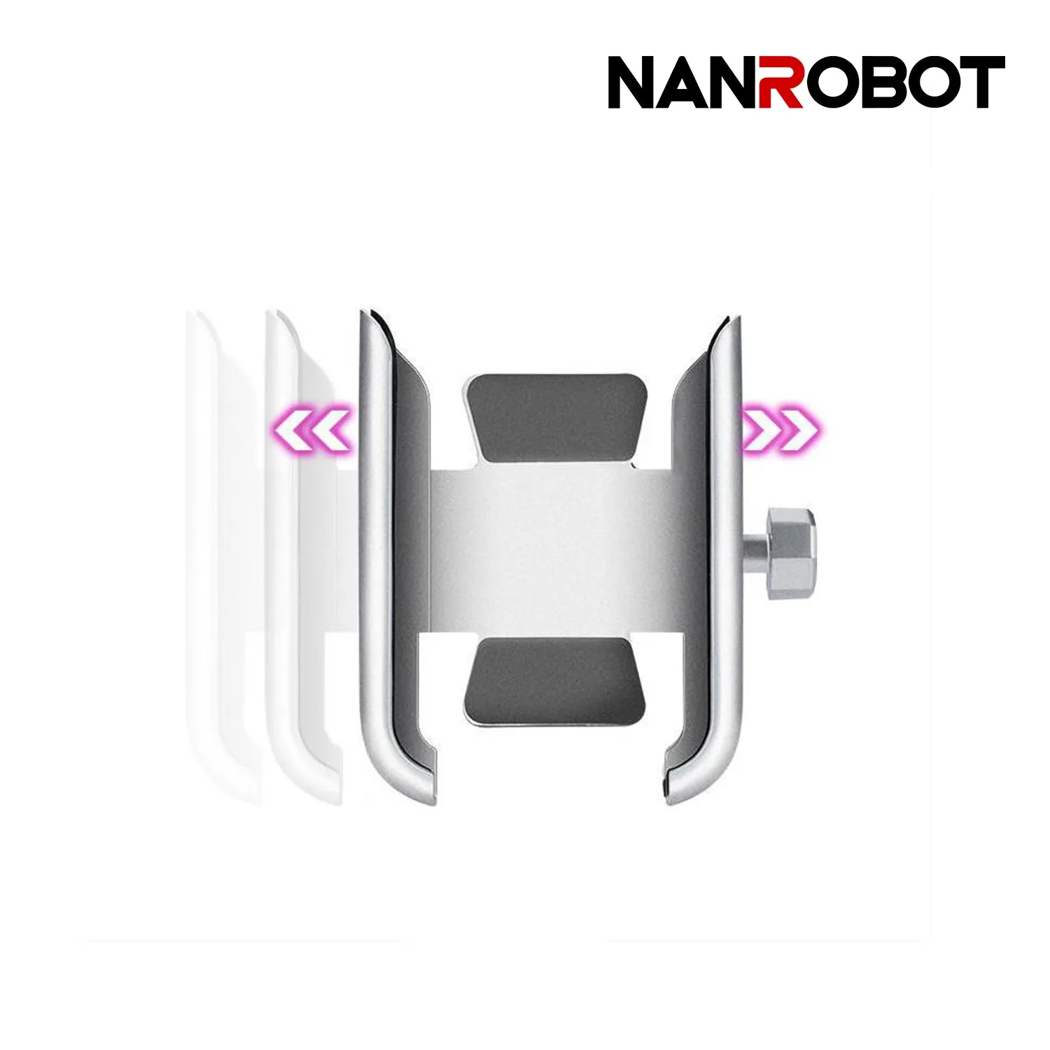 NanRobot mobilholder til elsparkesykkel svart 4-6,5"