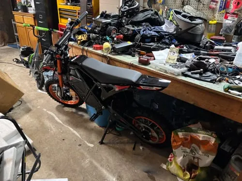 NanRobot GT-R elektrisk dirt bike 2000W svart 136Nm