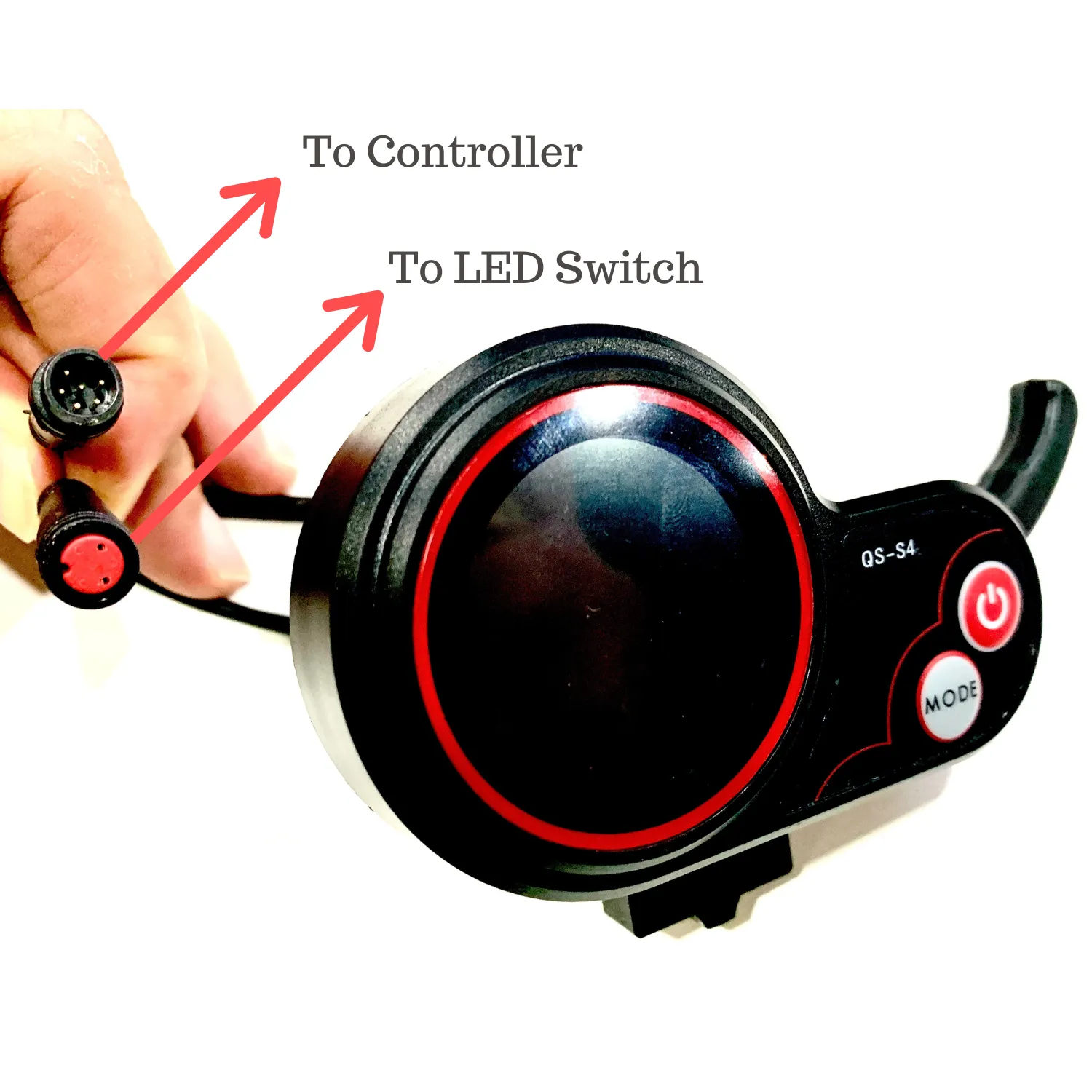 Zero LCD Throttle QS-S4 display finger tommel