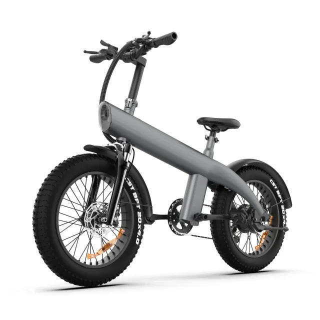 NanRobot Q3 elsykkel 750W 48V grå 20" fatbike
