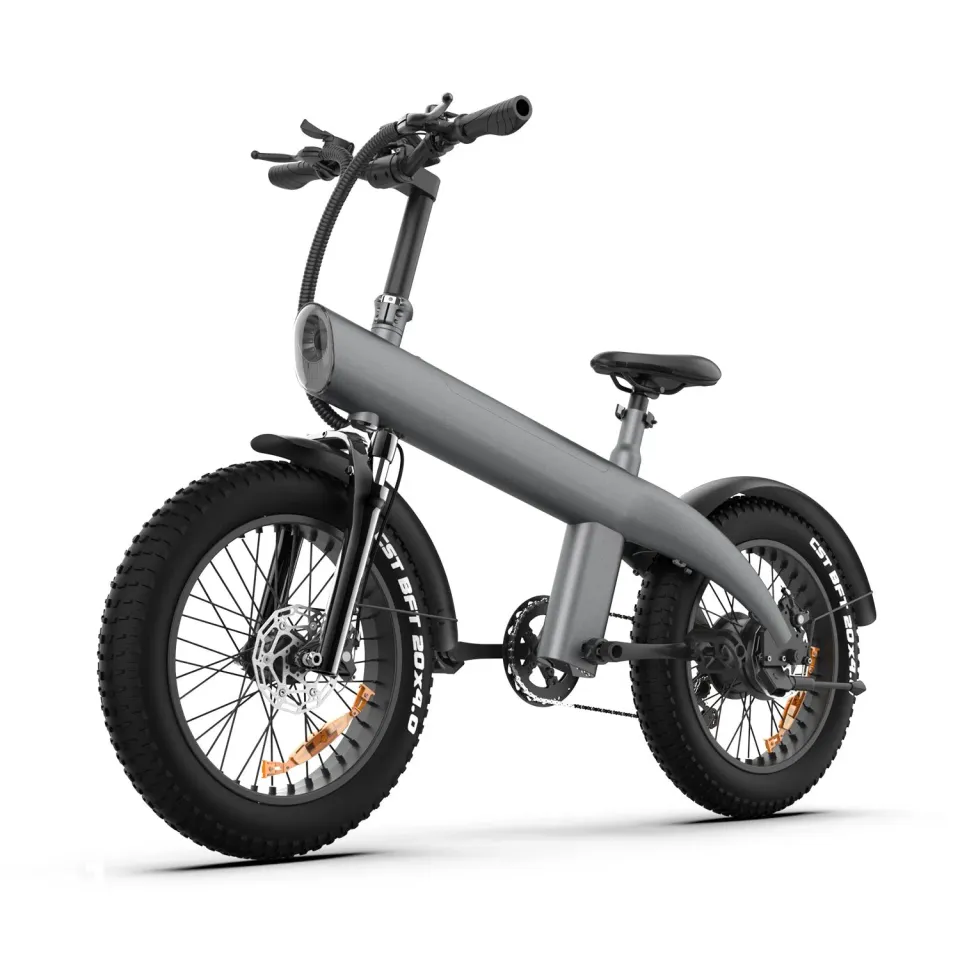 NanRobot Q3 elsykkel 750W 48V grå 20" fatbike