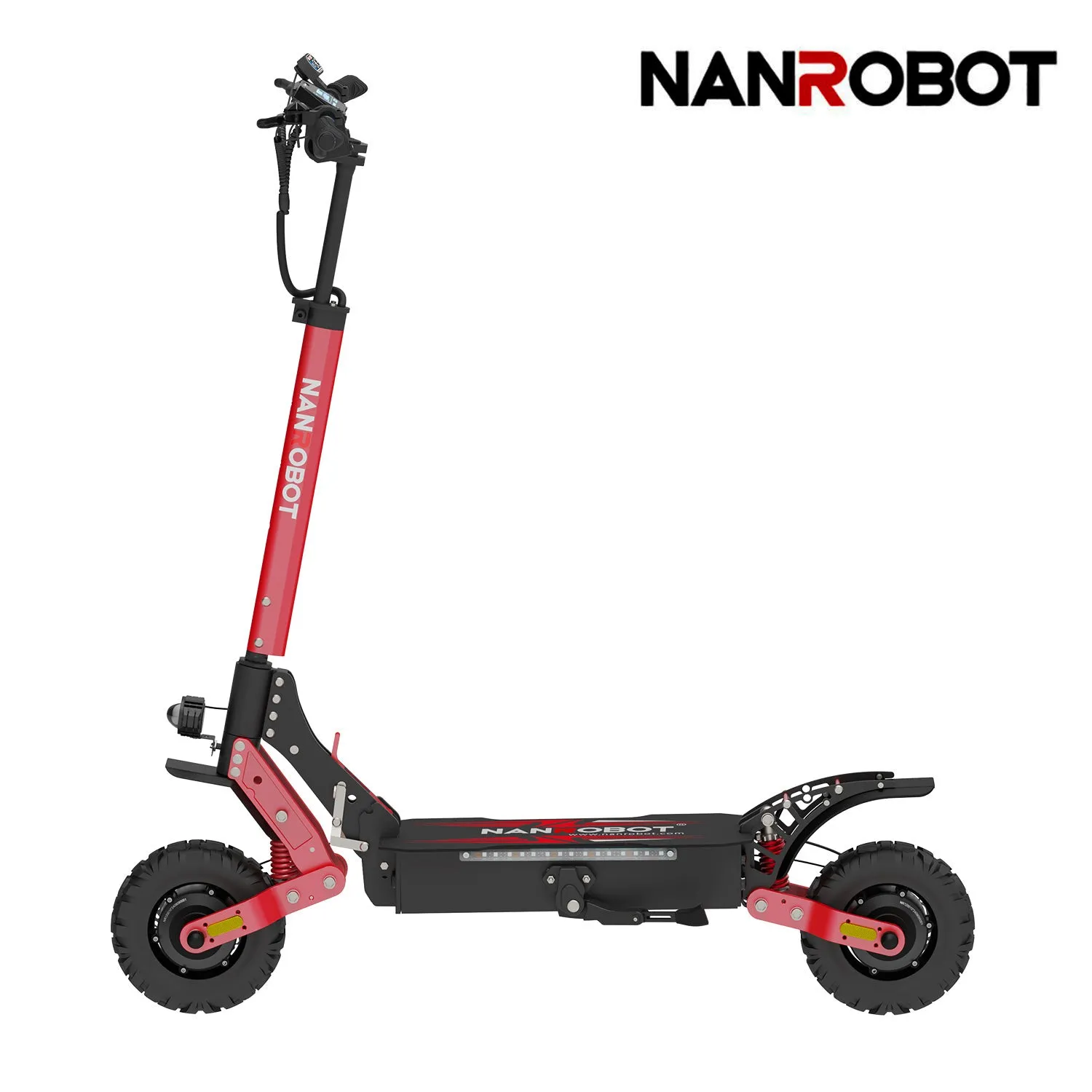 NanRobot D4+ Max elsparkesykkel 52V blå uten sete 2400W