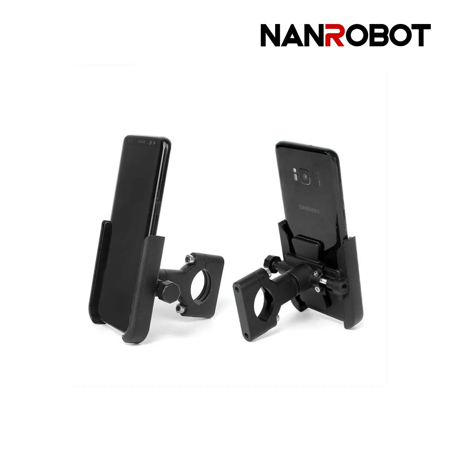 NanRobot mobilholder til elsparkesykkel svart 4-6,5"