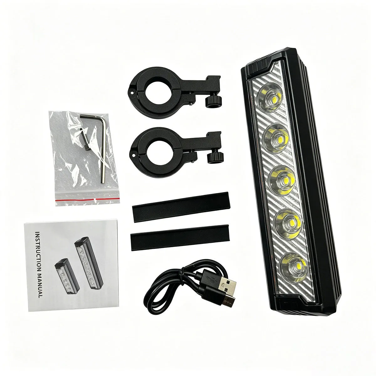 NanRobot Ultimate frontlys 2800LM 5-LED 6600mAh vanntett