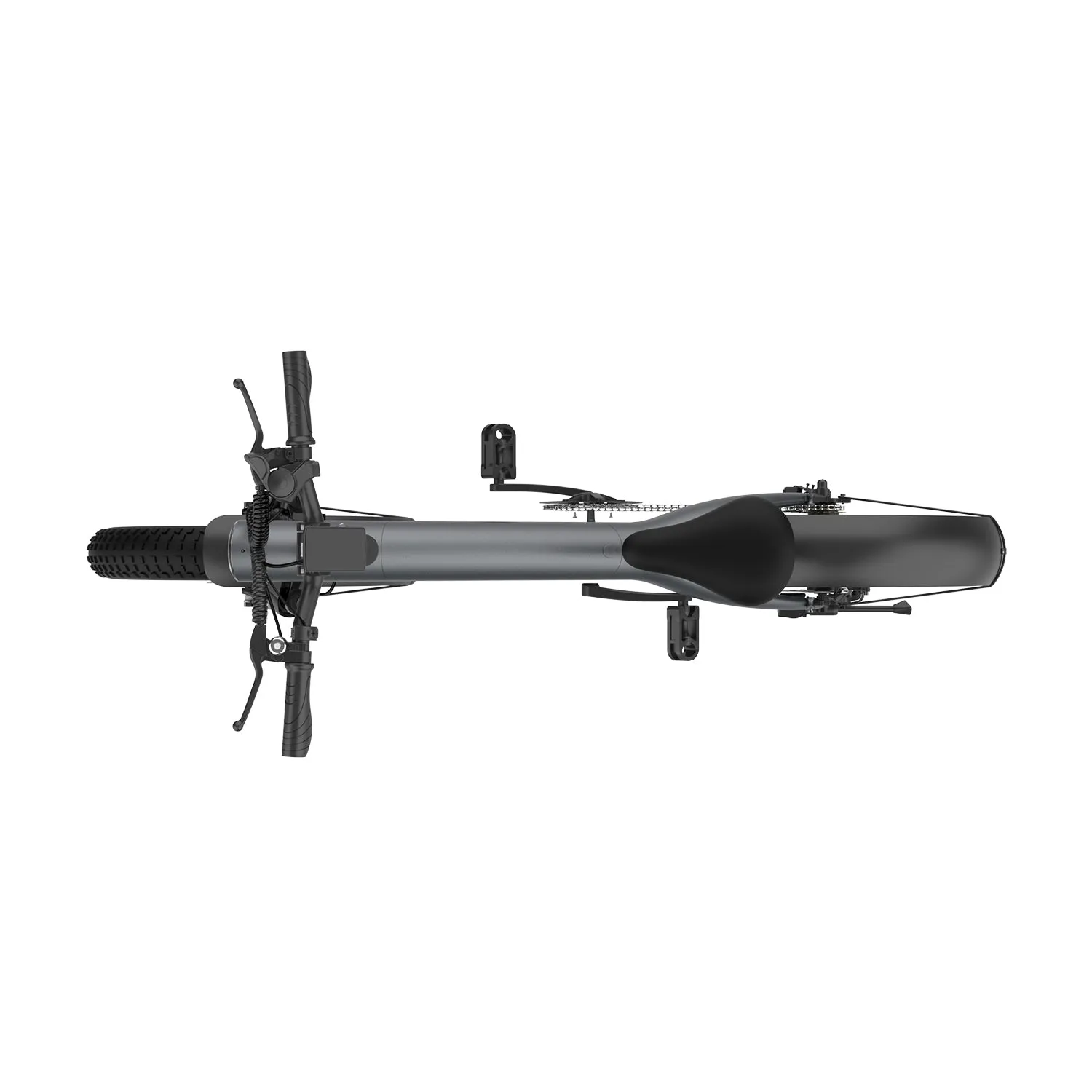 NanRobot Q3 elsykkel 750W 48V grå 20" fatbike