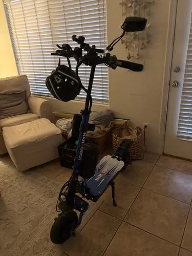 NanRobot D4+ Max elsparkesykkel 52V blå uten sete 2400W